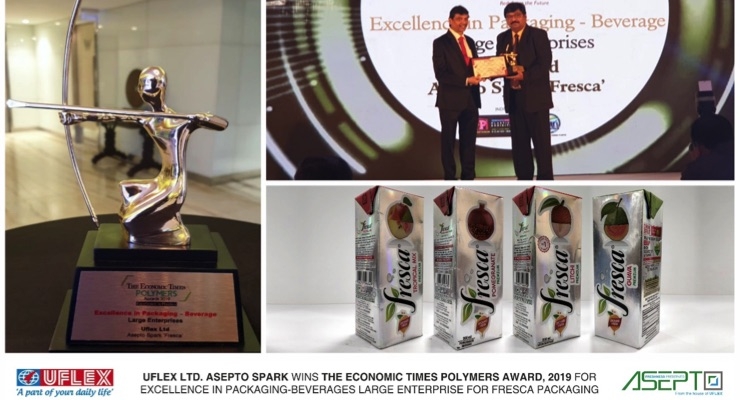 Uflex Honored with ‘Excellence in Packaging –Beverages’ at The ET ...