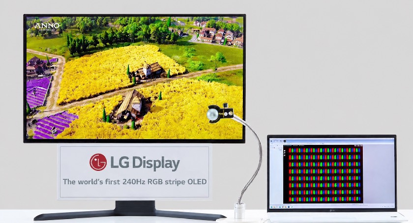 LG Display Mass Produces 240Hz RGB Stripe OLED